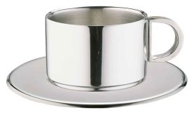 Espresso/Cappuccino Cups & Saucers - Elia CCD-10S: 4fl oz straight sided