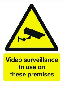 Video Surveillance in use on these premises. 400x600mm. Exterior