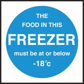 Fridge & Freezer Signs - Signs, Notices & Barriers - Hygiene & Safety ...
