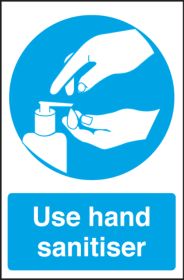Use Hand Sanitiser. 200x300mm S/A
