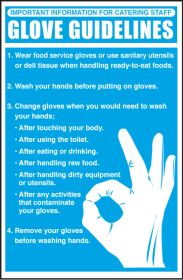 Gloves Guidelines. 300x200mm. S/A
