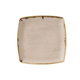 Churchill Stonecast Deep Square Plate Nutmeg Cream 260 x 260mm - GR945 - pk 6