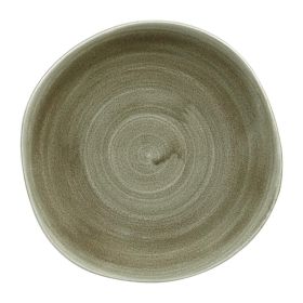 Churchill Stonecast Patina Antique Organic Round Plates Green 264mm - HC821