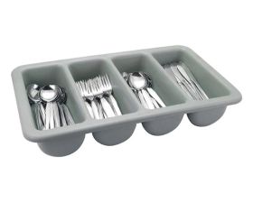Plastic Cutlery Tray Grey 54x33x10cm