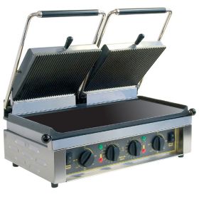 Roller Grill MAJESTIC L - Ribbed Top & Flat Base Plates