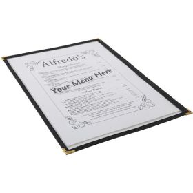 American Style Clear Menu Holder - 1 Page - Genware