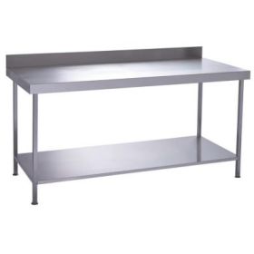 Parry TAB12700W - Stainless Steel Wall Table With Shelf- 1200(W) x 700(D) x 900(H) mm