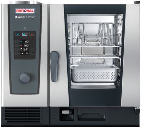 Rational iCombi Classic 6-1/1/E 6 Grid 1/1GN Electric Combination Oven   - Single Phase - Hardwired