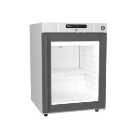 Gram COMPACT KG 220 R DR G U: Slim Undercounter Glass Door Refrigerator - Stainless Steel