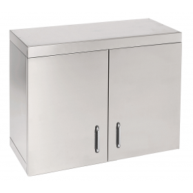 Parry WCH750 – Stainless Steel Hinged Double Door Wall Cupboard 750mm Wide