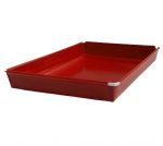 Microsave Teflon Cooking Trays For Microwaves 290mm x 260mm x 30mm - Red
