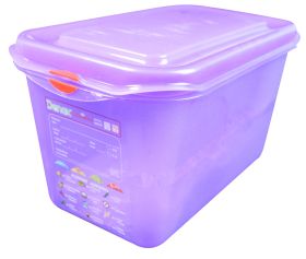 Allergen Colour Coded Purple Food Container - 1/4GN 4.3 Ltr
