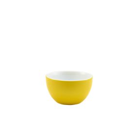 Genware 382118Y Porcelain Yellow Sugar Bowl 17.5cl/6oz
