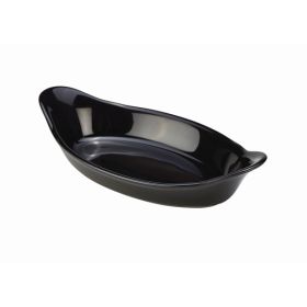 Royal Genware Oval Eared Dish 22cm Black - B23-BL
