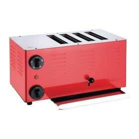 Rowlett Regent 4 Slot Toaster Traffic Red with 2x Additional Elements - CH175