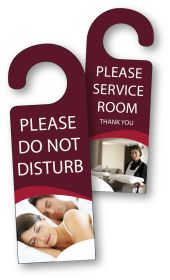New Do Not Disturb / Please service Room Door Hangers. Pack of 10