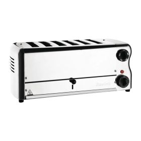 Rowlett Esprit 6 Slot Toaster Chrome w/2x Additional Elements & Sandwich Cage - CH185