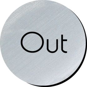 Out 75mm disc silver finish