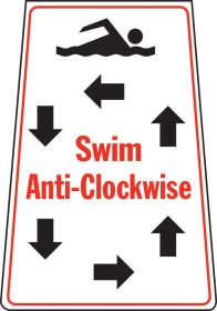 Swim Anti-clockwise floor stand.  620x300mm