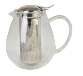 Sunnex GTP800 Glass Teapot with SS Strainer 0.8Ltr 27oz
