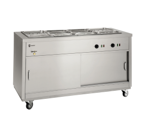 Parry HOT15BM - Electric Hotcupboard with 4 x 1/1 gn Bain Marie Top