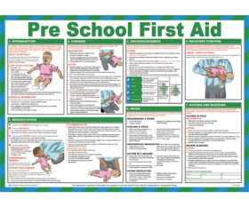 Pre school first aid poster 420x590mm