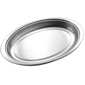 Stainless Steel Vegetable Dish 25x18x 4.5cm / 10"