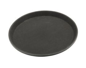 Sunnex Polypropylene Round Tray - Black 28cm / 11"