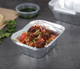 Foil Takeaway Food Containers Small 260ml / 9oz (Pack of 1000)