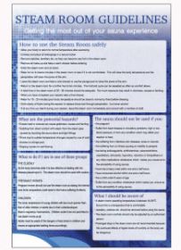Steam room guidelines Spa & Fitness Notice. 400x275mm E/R