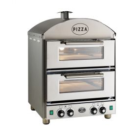 King Edward PK2-SS Pizza King - Double Deck Pizza Oven - Stainless Steel