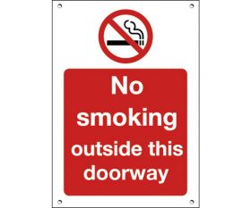 No Smoking Outside this doorway Restaurant / Cafe / Bar Sign - 200x150mm