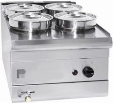 Parry PWB4 - 4 Pot Wet Well Stainless Steel Bain Marie