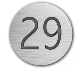 Table Number Discs Silver Engraved for Restaurant / Cafe / Pub - Singles