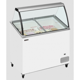 Tefcold IC301SCE + CANOPY Canopy Ice Cream Display Freezer - 7 Tubs