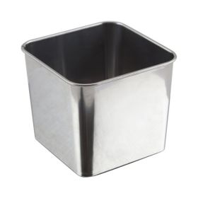 Stainless Steel Square Tub 8X8X6cm - Genware