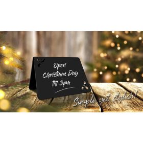 Festive Holly Counter Top Tent Message Board 148 x 150 x 100mm