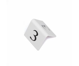 White Restaurant / Pub / Cafe Table Numbers - 50x50mm - Single Number