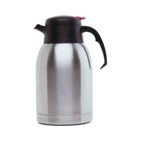 Stainless Steel Vacuum Push Button Jug 1.2L - Genware
