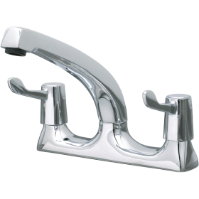 CaterTap WRCT-500ML3 1/2-inch Deck Mixer - 3-inch Levers & Swivel Spout 