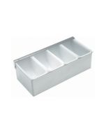 Stainless Steel Dispenser 4 Compartment - Genware