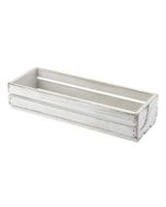 White Washed Wooden Crate / Caddy 22cm L NAT-CRTW