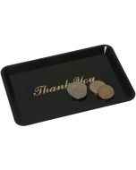 Tip Tray 'Thank You' 4.1/2"X6.1/2" Black