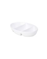 Royal Genware 3 Divided Vegetable  Dish 24cm White - 3DV1-W