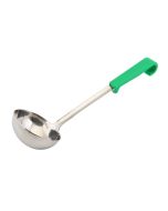 Genware Plastic Handle Soup Ladle Green