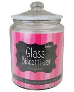 Glass Biscotti Jar 30cmH 20cmD 6 Litres