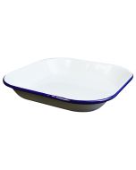 Enamel Square Dish 25cm x 25cm x 4cm