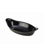 Royal Genware Oval Eared Dish 22cm Black - B23-BL