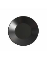 Luna Wide Rim Plate 21cm Ø Black Stoneware