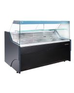 Blizzard BFG150BK - Flat Glass Serve Over Refrigerated Counter 1590W - Black